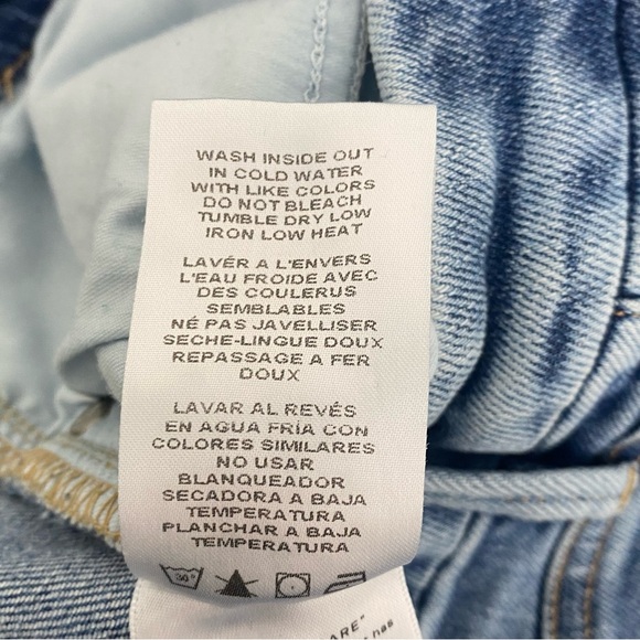 Good American Good Legs Straight Jeans Womens Size 2/26 Distressed Hem - Picture 8 of 8